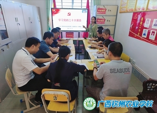 勇担新使命 启航新征程 ——我校第三党支部开展学习党的二十大精神主题党课