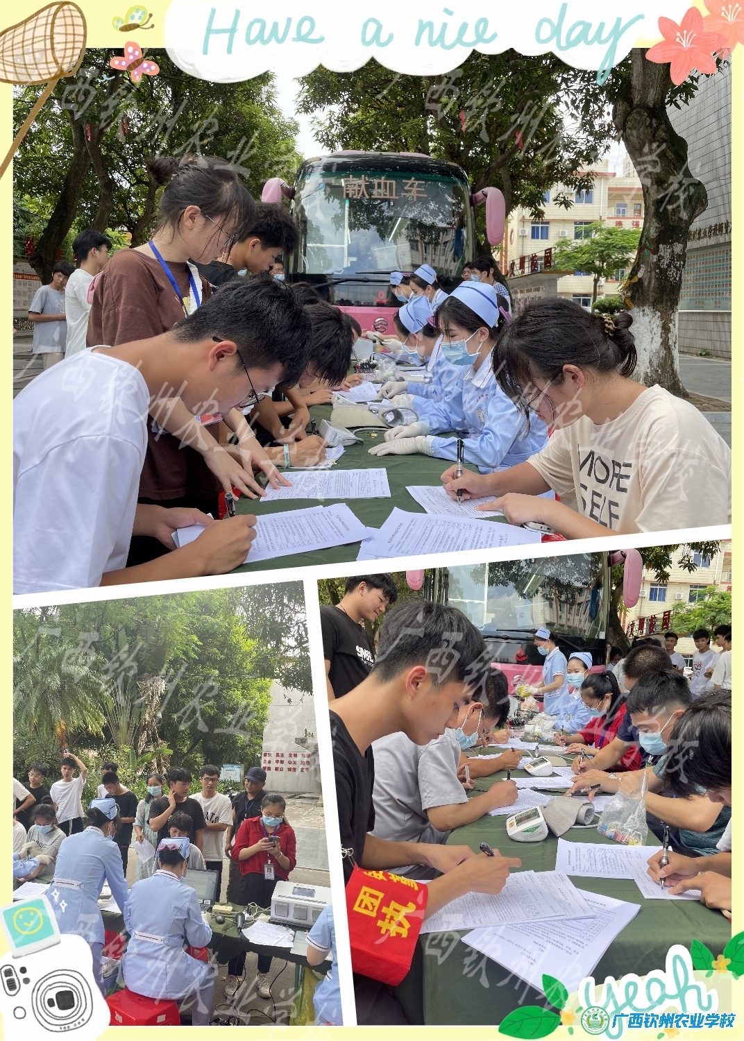 我校开展“喜迎党的二十大、永远跟党走、奋进新征程”无偿献血活动